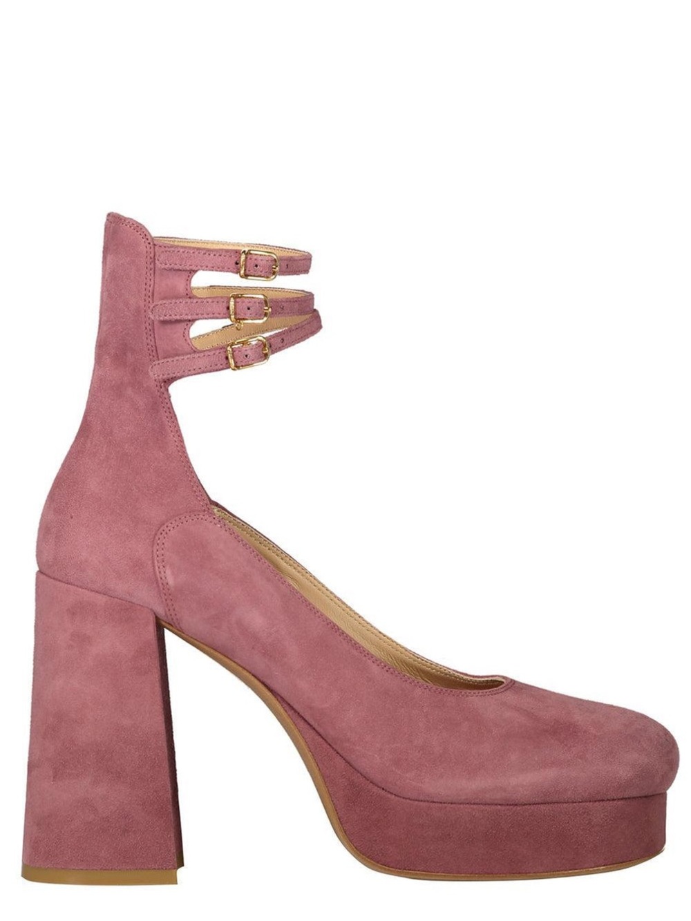 NEW Chloé Women Loti Suede Platform Pumps in Pink Rose Sz 41 (US Sz 11)